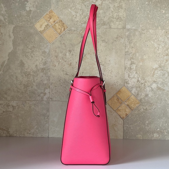 Michael Kors Voyager LG Multifunction Tote Shoulder Bag Hibiscus - Picture 5 of 14